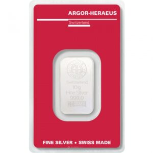 10 grams bar argor heraeus