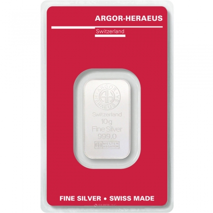 10 grams bar argor heraeus